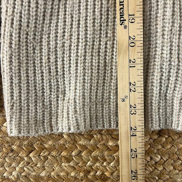 Calvin Klein Cream Cable Knit Turtleneck Sweater S Chunky Cozy Rory Gilmore Y2K - Picture 7 of 11